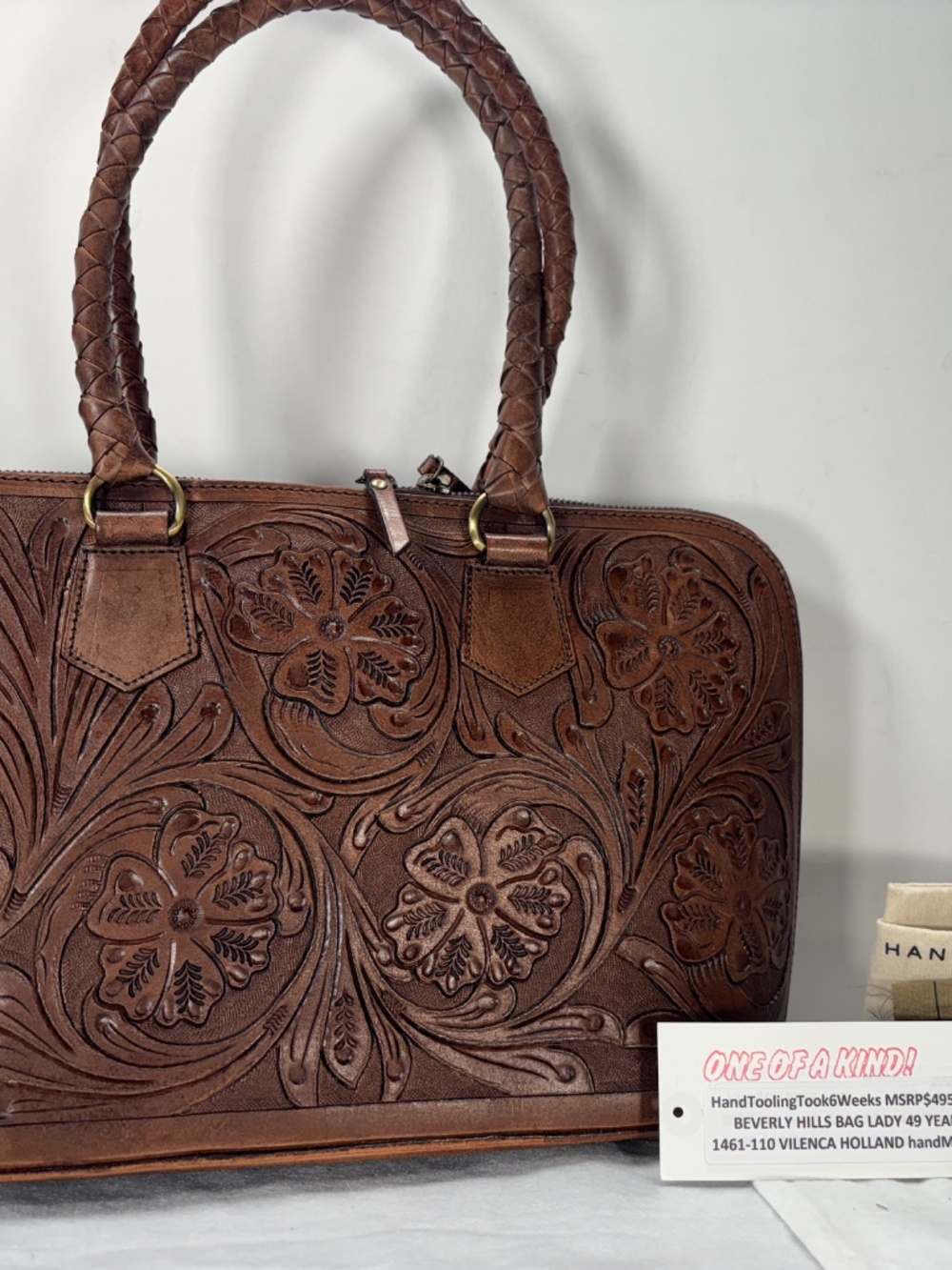 VILENCA HOLLAND -NWT $495.00           HAND TOOLING TOOK 6 WEEKS
